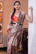Digital Print Saree Light Green Digital Print Saree saree online