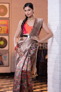 Digital Print Saree Light Green Digital Print Saree saree online