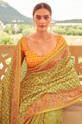 Digital Print Saree Light Green Digital Printed Saree saree online