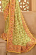 Digital Print Saree Light Green Digital Printed Saree saree online