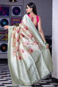 Digital Print Saree Lime Green Digital Print Saree saree online