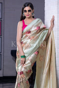Digital Print Saree Lime Green Digital Print Saree saree online