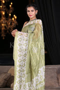 Digital Print Saree Lime Green Digital Printed Saree saree online