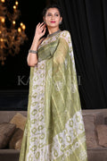 Digital Print Saree Lime Green Digital Printed Saree saree online
