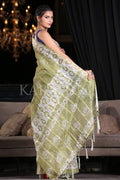 Digital Print Saree Lime Green Digital Printed Saree saree online