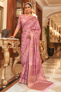 Digital Print Saree Mauve Pink Digital Printed Saree saree online