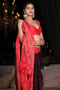 Digital Print Saree Midnight Blue Digital Print Saree saree online