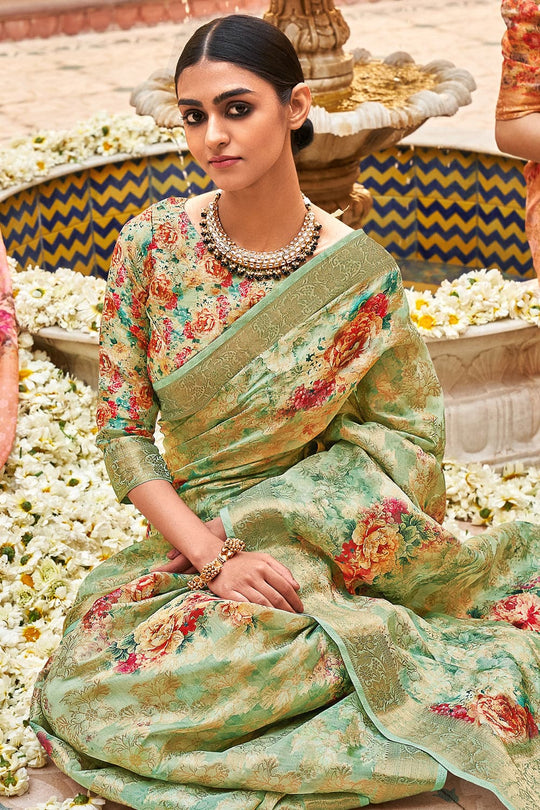 digiatl print sarees