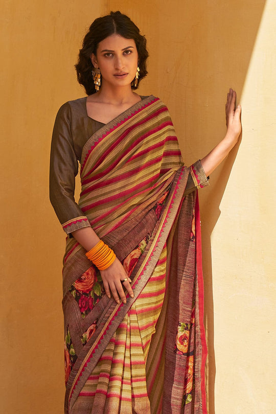 digital print saree