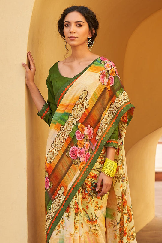 digital print saree