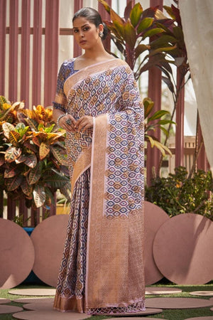 Multicolour Digital Print Saree