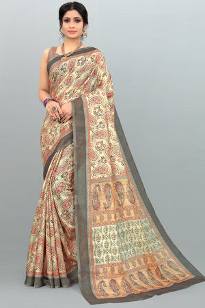 Multicolour Digital Print Saree