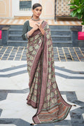 Digital Print Saree Pale Violet Digital Print Saree saree online