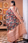 Digital Print Saree Peach Pink Digital Print Saree saree online