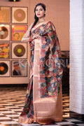 Digital Print Saree Peach Pink Digital Print Saree saree online