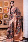 Digital Print Saree Peach Pink Digital Print Saree saree online