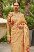 Digital Print Saree Pearl Yellow Digital Print Saree saree online