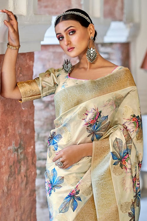 silk saree blouse design