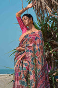 Digital Print Saree Pink Digital Print Saree saree online