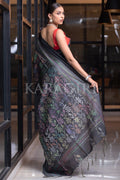 Digital Print Saree Purpoise Grey Kantha Digital Print Saree saree online