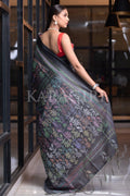 Digital Print Saree Purpoise Grey Kantha Digital Print Saree saree online