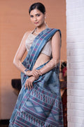 Digital Print Saree Quilt Blue Digital Print Saree saree online
