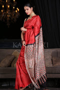 Digital Print Saree Rose Red Digital Print Saree saree online