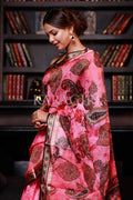 digital print saree blouse