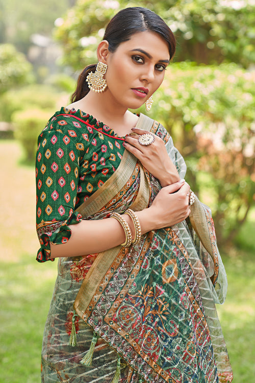 digital print saree