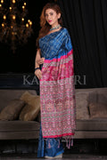 Digital Print Saree Sapphire Blue Digital Print Saree saree online