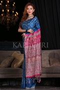 Digital Print Saree Sapphire Blue Digital Print Saree saree online