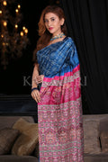 Digital Print Saree Sapphire Blue Digital Print Saree saree online