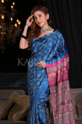 Digital Print Saree Sapphire Blue Digital Print Saree saree online