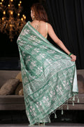 Digital Print Saree Sea Green Digital Printed Saree saree online