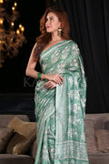 Digital Print Saree Sea Green Digital Printed Saree saree online