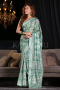 Digital Print Saree Sea Green Digital Printed Saree saree online