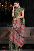 Digital Print Saree Spring Green Digital Print Saree saree online