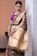 Digital Print Saree Taupe Beige Digital Print Saree saree online