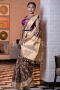Digital Print Saree Taupe Beige Digital Print Saree saree online