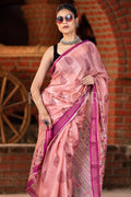 Digital Print Saree Vibrant Peach Digital Printed Saree saree online
