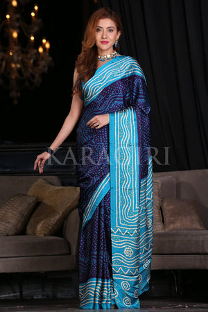 Violet Digital Print Saree