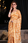 Digital Print Saree Vivid Yellow Digital Printed Saree saree online