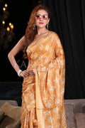 Digital Print Saree Vivid Yellow Digital Printed Saree saree online