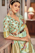silk saree blouse design