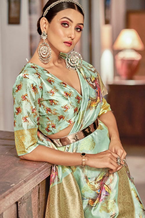 silk saree blouse design