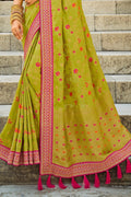 Dola Silk Saree Light Green Dola Silk Saree saree online