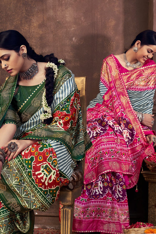 grey dola silk saree