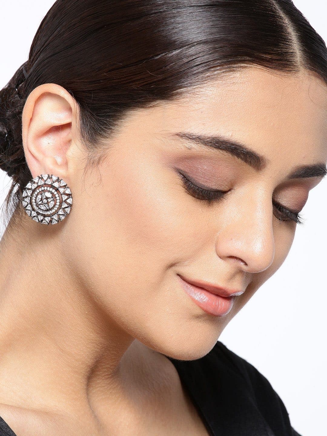 Diamond Stud Earrings 5ct Diamond Earrings Diamonds set in 925 Silve   HandTstudio