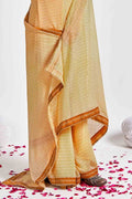 Georgette Saree Cream Georgette Saree saree online