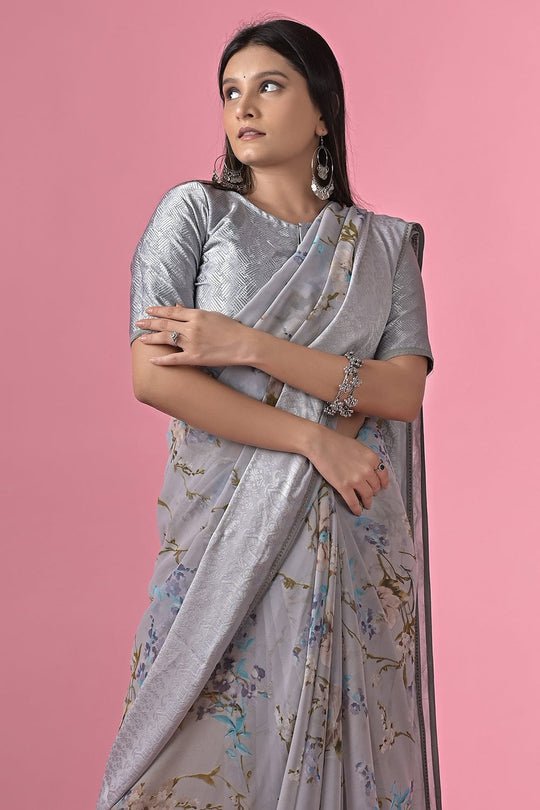 georgette saree blouse design